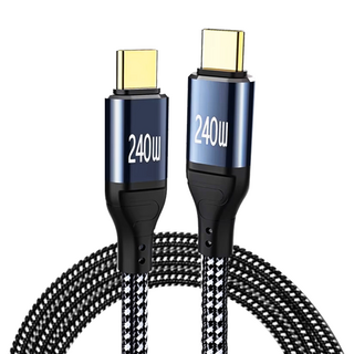 240W C to C 고속충전 케이블 PD, 1개, 블랙, 0.5m