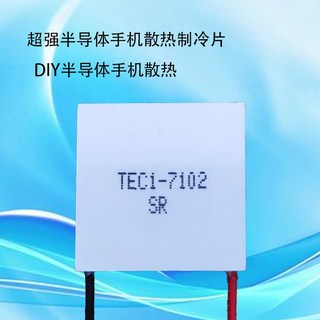 手機散熱半導體制冷片 TES1-4902 20*20 23*23 散熱器DIY風扇冰箱好用, 1個, 12v15w  12701