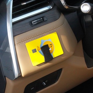 차량용 카드 클립 명함 지폐 다용도 수납 홀더 꽂이 호환 용품, 아이보리, 1개