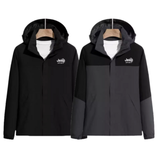 JEEP SPIRIT 지프 남자 여자 바람막이 모자 탈부착 자켓 후드 경량