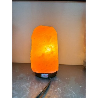 玫瑰鹽燈 2-3kg 原木底座 喜馬拉雅山鹽燈, 2.4公斤,搭配一般開關電線