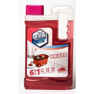 Glaron 格樂朗 拖立亮 地板清潔劑 玫瑰花精油, 1個, 2L