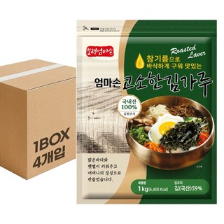 바이오마켓_엄마손고소한김가루 1kg/보령엄마손, 4개, 1kg