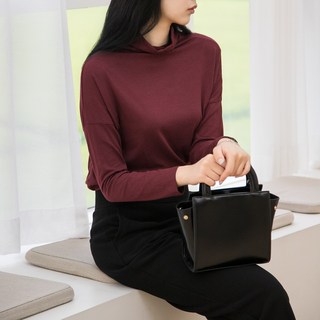 아르덴스 모달 코튼 터틀넥 티블라우스