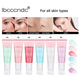 DR精選美妝平價店ibcccndc妝前啫哩!保濕隱形毛孔平價啫哩妝前乳軟管彩妝新手, 1個, ibcc 粉管妝前啫喱 5#透明(國外版,24mL