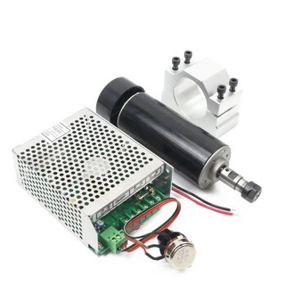 라우터 밀링 연삭용 공랭식 스핀들 모터 속도 조절기 컨트롤러 포함 500W ER11 220V DC, 스페인