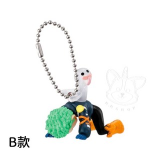 BANDAI 航海王沮喪魂公仔吊飾 轉蛋 扭蛋 海賊王 魯夫 索龍 喬巴 全5款, 1個, B款/索龍1G202