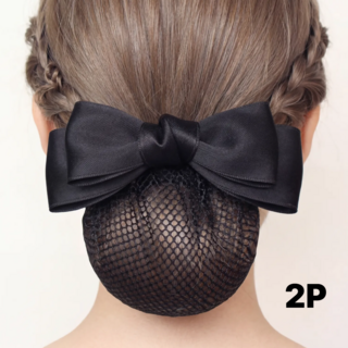 짱짱한 여성 머리핀 리본 머리망 간호사 승무원 헤어망 2세트
