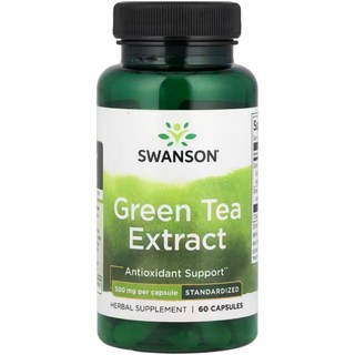 스완슨 녹차 추출물 500mg 캡슐 60정, 1개
