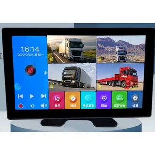 화물차후방카메라 트럭 대형 굴삭기 버스 카라반 방수, 8인치 전후방 듀얼녹화+64G