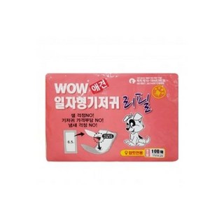 와우(wow) 애견 일자형 기저귀 리필(암컷전용) 초소형 100매/강아지대용량팬티/강아지배변기저귀/강아지붕, 와우(wow) 애견 일자형 기저귀 리필(암컷전용) 초소