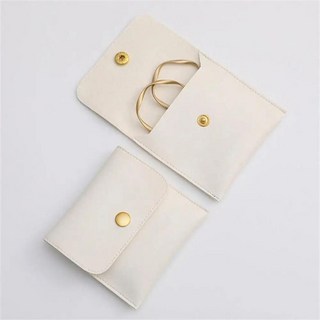 공병벨벳 쥬얼리 가방 극세사 스냅 단추 귀걸이 반지 보관 팔찌 포장 휴대용 플랩 파우치 정리정돈