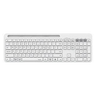 아이노트 멀티커넥트 무선 블루투스 5.0 일반형 키보드, 화이트, K608RB, 제조사축