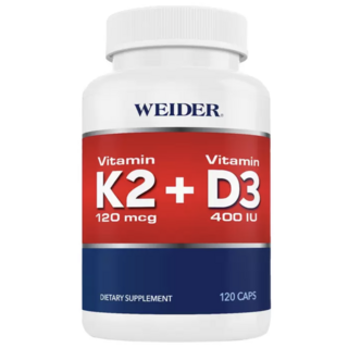 WEIDER 維生素K2 D3 120顆, 1個