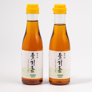 현가네 저온압착 참깨100% 들기름350ml+들기름350ml, 1세트, 700ml