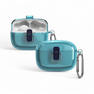 JBL WAVE BEAM2 투명 잠금 클립 케이스, 블루, 1개