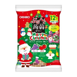 ORIHIRO 聖誕限定蒟蒻果凍 (葡萄/草莓口味) 12個入, 20g, 1個