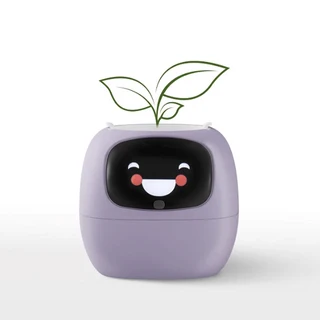아이비 화분 스마트 로봇 감정 표현 녹색 식물 지능형 여자친구 아내 재미있는, 03 Purple