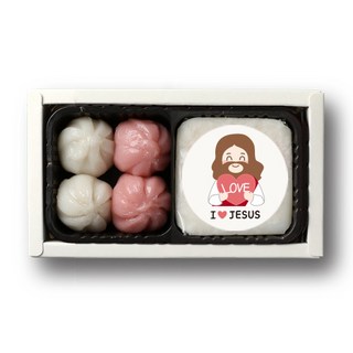 [떡보의하루 본사] 답례떡 성탄 소담2호(하트) 전국150여개 매장 직접배달, 110g, 10개