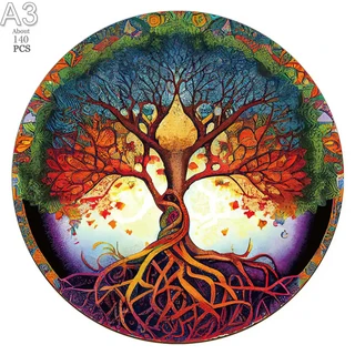 아름다운 꽃 날아다니는 말 나무 퍼즐 동물 14세 이상를위한 지능형 성인 휴일 DIY 장난감, 02 TT-YPAN-3474-A3