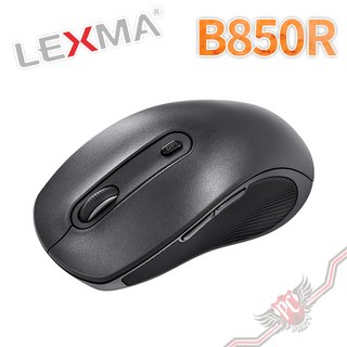 LEXMA B850R 多工時尚無線滑鼠 藍牙5.1 / 2.4G 無線 雙模連接, 黑色
