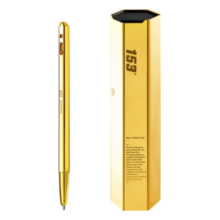 모나미 153 골드 볼펜 무료 각인 프리미엄 0.7mm 3색 리필 FX4000, 옐로우골드 (각인 X)