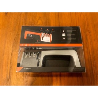 【外銷美國】磨刀器 磨刀石 磨刀神器 磨刀 磨刀子 磨剪刀 迷你磨刀器 磨刀石 磨刀器 磨菜刀 磨剪刀器 磨刀架, 1個, 極簡黑, 黑色