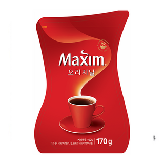 맥심 오리지날 커피 리필용, 170g, 1개입, 14개, 170g