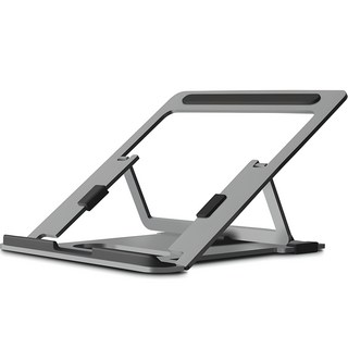 Soymix 鋁合金角度可調節筆記本電腦支架 SOME1X, 深灰色