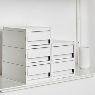 알뜰소비 소품박스 3단 데스크보관함, 중형