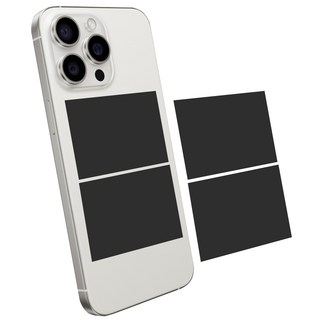 스마트폰 발열방지 쿨러 쿨링패드 스티커, 블랙, 4개