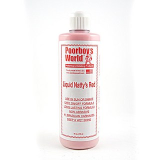 美國 Poorboys Liquid Natty's Red 棕櫚乳蠟 16oz (窮小子紅棕櫚乳蠟) 車極客, 1個