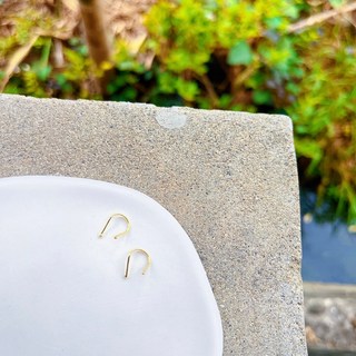 it's.ME U型線條養耳勾 925純銀養耳棒，抗過敏耳針耳釘，閨密生日禮物推薦