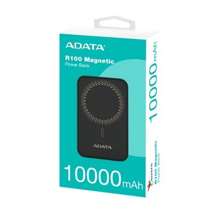 威剛 ADATA R050 R100 磁吸式行動電源 PD/QC 20W高效快充 5000mAh/10000mAh, 10000 磁吸式行動電源【黑色】