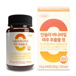 인슐라 바나바잎 추출물 고함량 91% 여주 케어, 1개, 60정