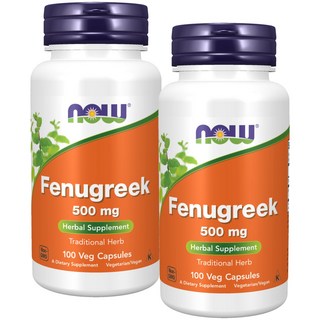 NOW Foods 葫蘆巴500mg植物膠囊, 100顆, 2罐