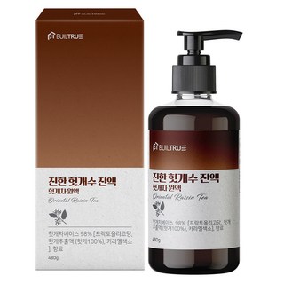 빌트루 진한 헛개수 진액 헛개차 원액, 1개, 480g