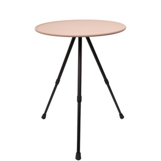 露營中毒本鋪 鋁合金小圓桌 露營桌 小圓桌 折疊桌 露營折疊桌 露營小圓桌 圓桌 邊桌 露營用品 送收納袋, 沙色