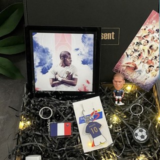 블랙초코 프리미어리그 축구선수 피규어 굿즈 LED 선물세트 축구볼펜증정, 음바페 기본세트, 1개