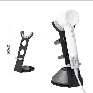 徕芬科西吹風機收納架 吹風機架 立式桌面磁吸 適用追覓電吹風筒, 1個, 黑色標準：徠芬【加高】立式支架