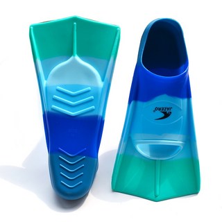 矽膠短蛙鞋 自由泳 蛙泳 游泳訓練 潛水蛙鞋 訓練蛙鞋 輕便潛水 專業訓練 [JC的店]··, 彩藍色,XS (內長19-21CM)