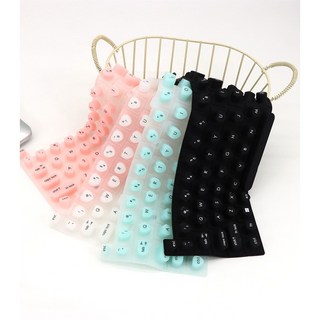 힐링마켓 연장네일 긴 네일아트 타이핑을 위한 키보드 스티커 필림커버, 키패드, 화이트, 커퍼필림하트형