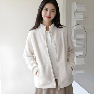 밸류그램 여성 프리미엄 따뜻한 기모 후리스 자켓