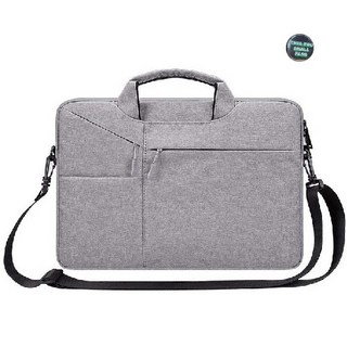 LG그램 맥북 노트북 파우치 크로스 + 포인트배지 17인치 16인치 15인치 14인치 13인치 케이스 가방 손잡이 삼성 맥북프로 맥북에어 엘지그램, 그레이(A타입), 1개