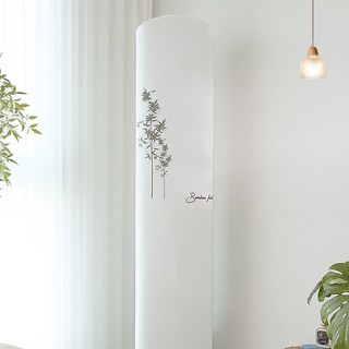 폴라도레 스탠드 벽걸이 에어컨커버 삼성무풍 엘지 캐리어 덮개 가리개, 01.뱀부화이트