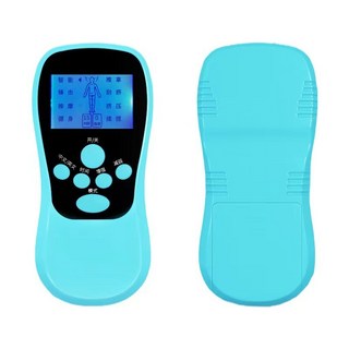 充電按摩器 數碼經絡理療頸肩腰背部多功能迷你家用按摩儀, LAM_030常規藍色按摩儀