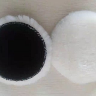【 199出貨】自粘式羊毛氈拋光輪 汽車封釉打蠟拋光機拋光盤 百分百羊毛, 5寸125mm自粘款