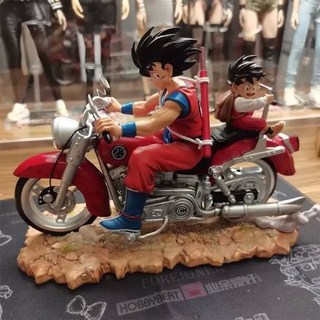 드래곤볼 피규어 애니메이션 손오공 피규어 액션 DBZ 아버지와 아들 오토바이 15cm PVC 컬렉션 모델 선물, D 15cm, No Box, 1개