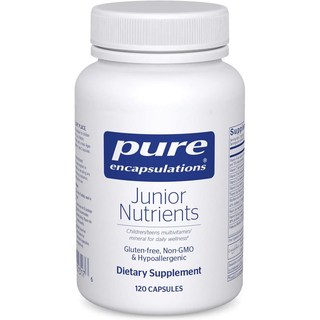 미국산 퓨어인캡슐레이션 주니어 뉴트리언트 120베지캡슐 멀티비타민 Pure Encapsulation Junior Nutrients 선물증정, 1개, 120정