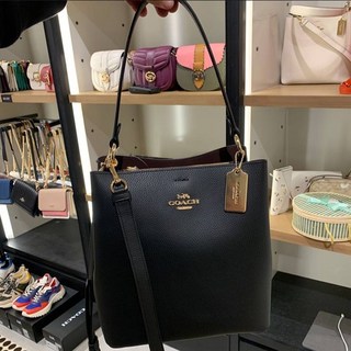 코치 레더 타운 버킷백 91122